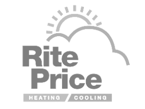 Black and white Rite Price Logo